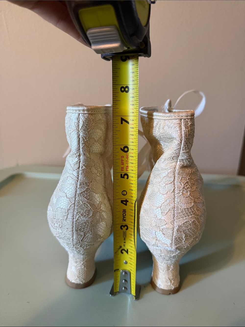 Ellie Ivory Lace-Up Victorian Ankle Boots with Satin Ribbon - Picture 2 of 3